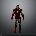 Iron Man Armor Design With Red And Gold Helmet Chest Arc Reactor And Body Components