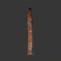 Vintage Wooden Door With Red Brick Frame And Classic Design Structure