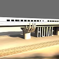 High-speed rail 3d model