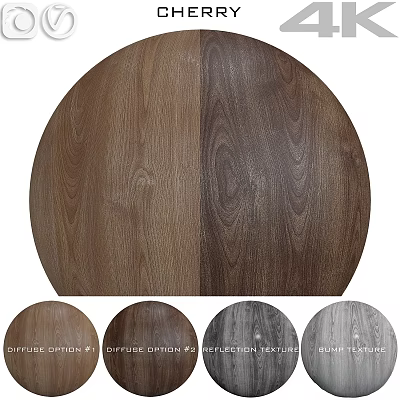 Wooden Components Featuring Diverse Wood Grain Textures And Color Variations 3d model