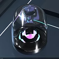 Harman Kardon Speaker With Transparent Dome And Purple Lighting Modern Design