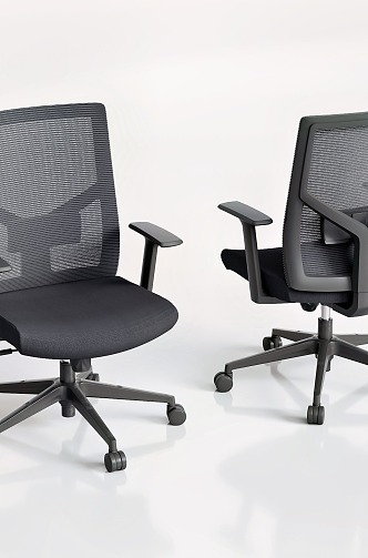 Office Chair Mesh Chair Boss Chair Swivel Chair Armchair Staff Chair 3d model