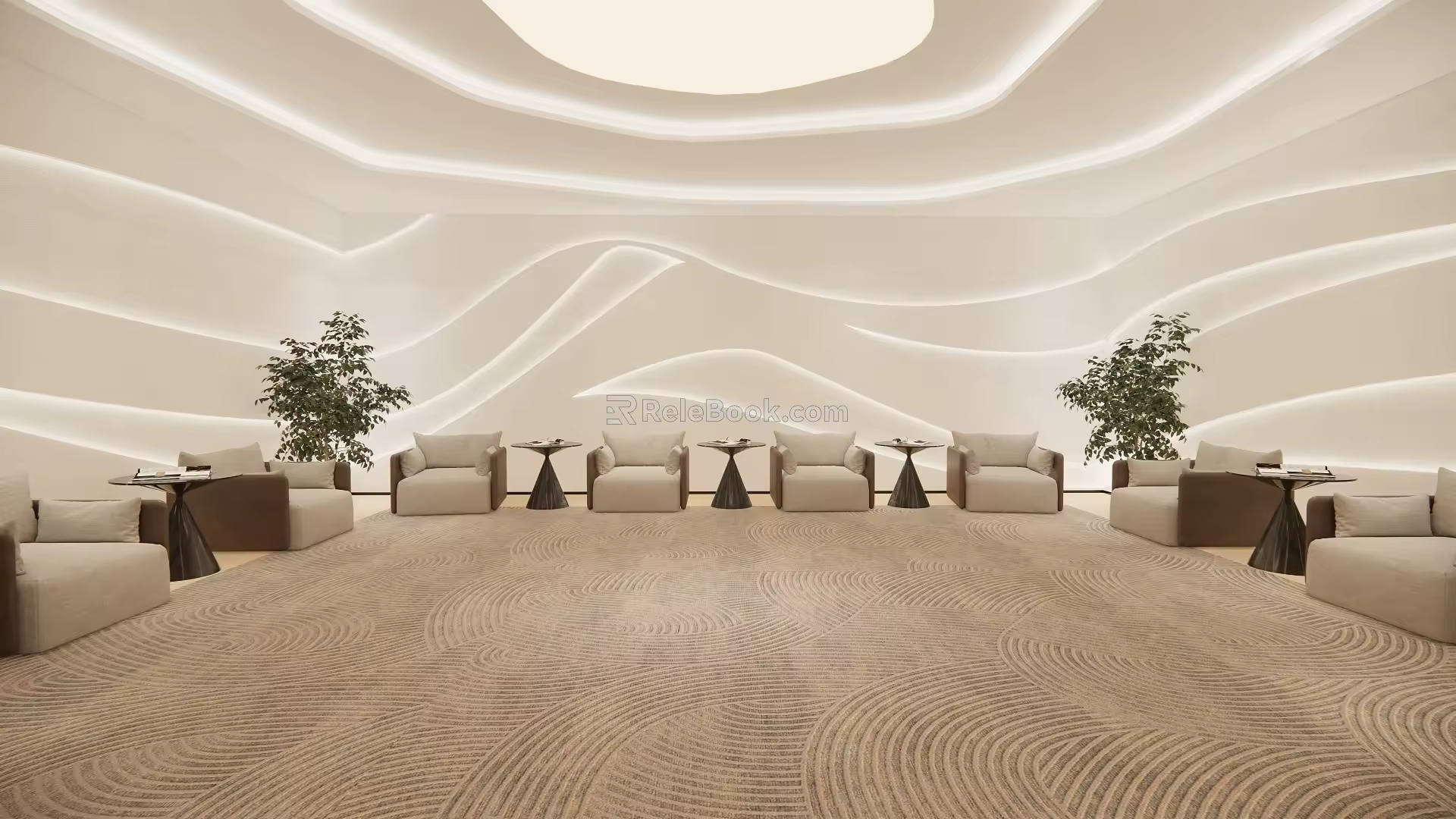 Modern Reception Room 3d model