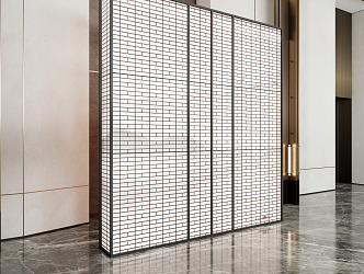 Modern partition screen partition 3d model