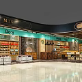 Modern Supermarket Department Store Interior With Shelves Product Display And Shopping Space