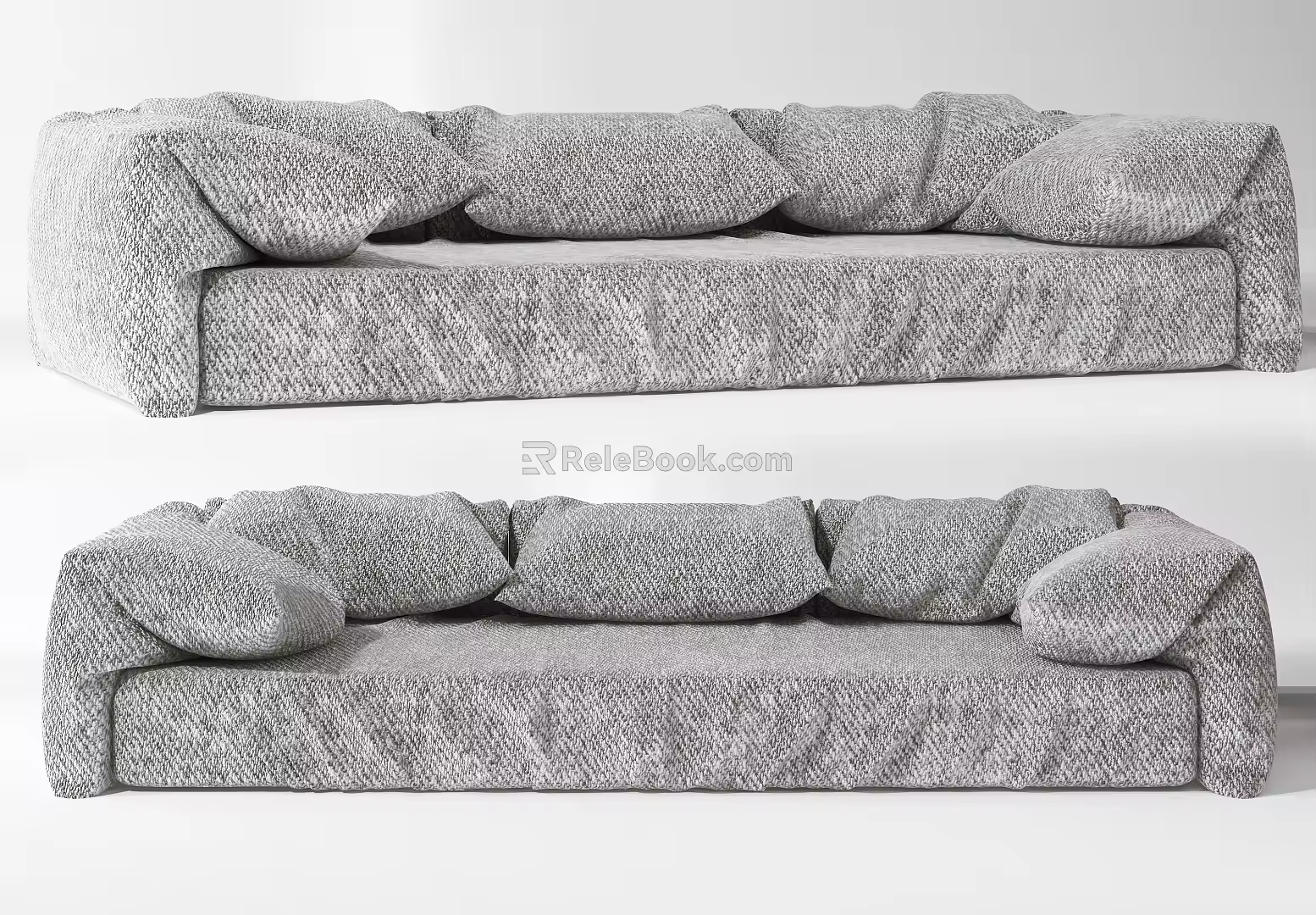 Modern Three-Seat Sofa 3d model