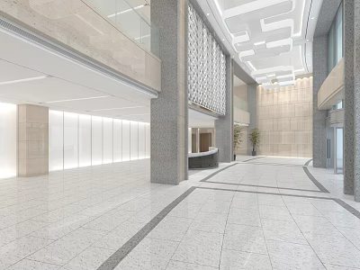 Corporate Hall 3d model