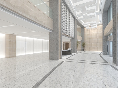 Corporate Hall 3d model