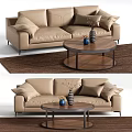 Modern double sofa 3d model