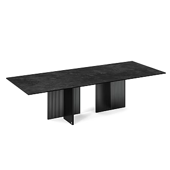 Modern Simple Dining Table 3d model