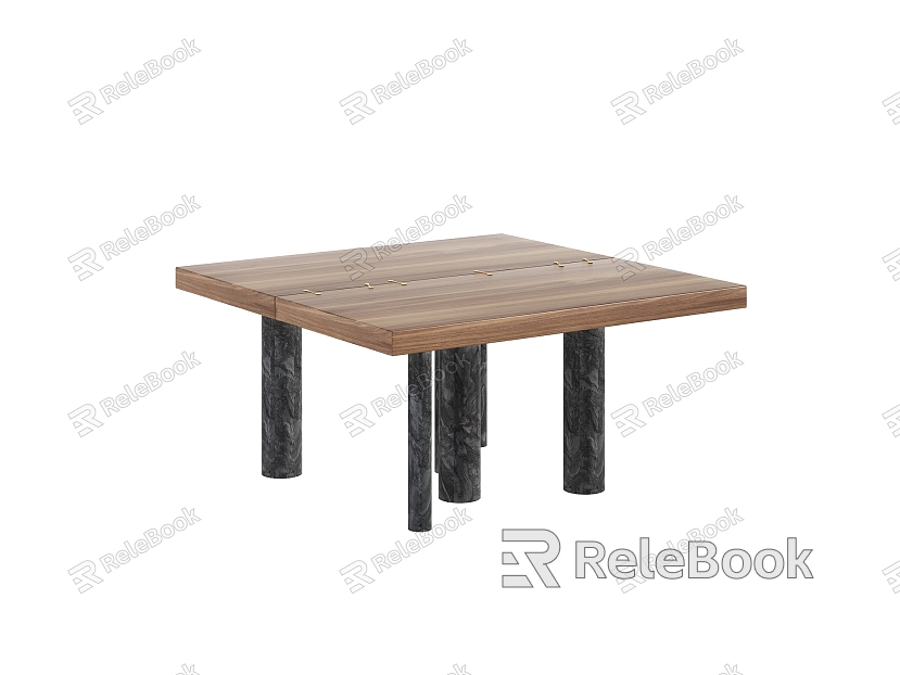 Simple outdoor dining table model