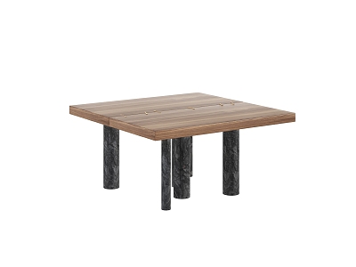 Simple outdoor dining table model