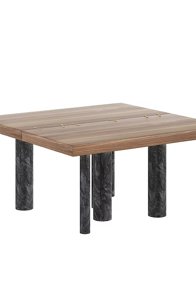 Sturdy Outdoor Table With Wooden Top And Metal Legs For Garden Use 3d model
