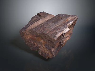 Natural Wooden Stone Material With Rich Organic Texture For Decorative Design 3d model