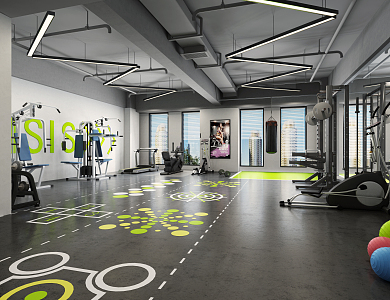 Modern Gym 3d model