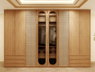 Wardrobe Design Wardrobe Effect Diagram Wardrobe Coat Cabinet Design Coat Cabinet 3d model