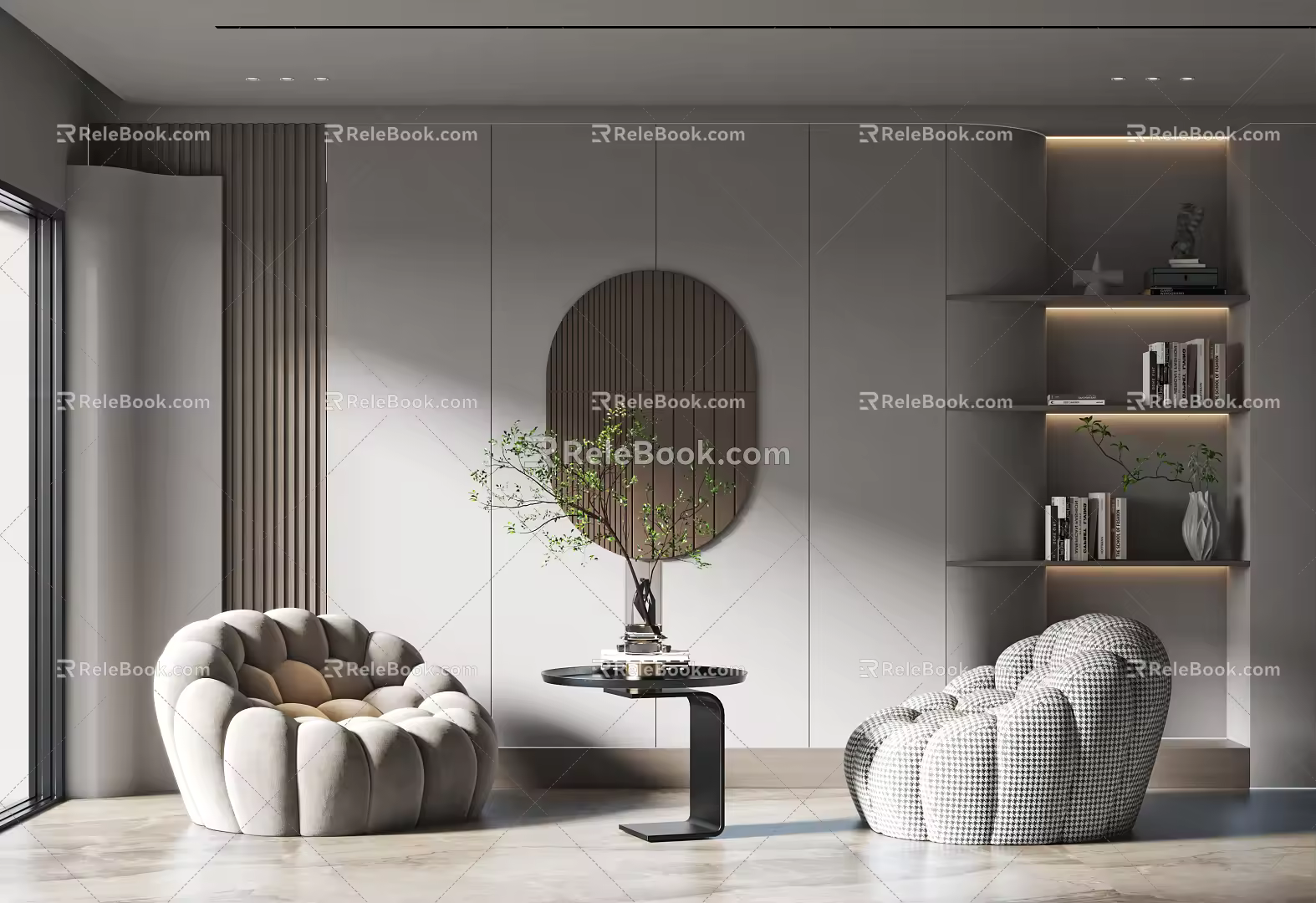 Modern Casual Sofa Combination Single Sofa 3d model