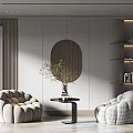 Modern Casual Sofa Combination Single Sofa 3d model