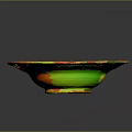 Hand Painted Ceramic Bowl With Colorful Floral Patterns And Textured Edge For Everyday Use