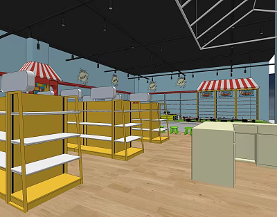 Modern Toy Store 3d model