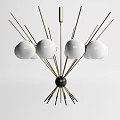 Modern chandelier combination 3d model