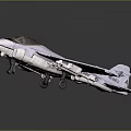 USAF Military Aircraft Model Featuring White Fuselage Transparent Cockpit And Wing Details