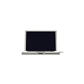Open Laptop Computer With Black Screen Display Keyboard And Touchpad 3d model