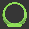 White Modern Minimalist Rings With Sleek Smooth Surface Two Perspective Views Design