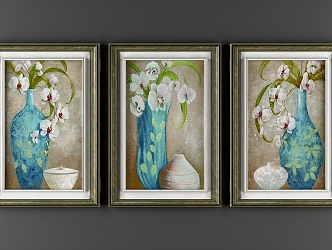 American Pastoral Decorative Painting 3d model