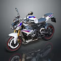 Sporty White Motorcycle With Red Accents Black Seat And Sleek Streamlined Body Design
