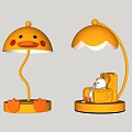 Cartoon duck lamp 3d model