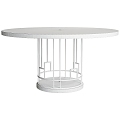 Dining table marble dining table round table round table 3d model