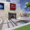 Contemporary Commercial Complex With UNIQLO Retail Store Courthouse Park Plaza And Modern Design