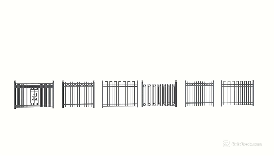 Building Facade Featuring Diverse Stylish Railing Designs In Modern And Classic Styles 3d model 