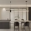 Soft Cream Tone Modern Open Plan Living And Dining Room Cozy Home Interior Design