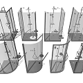 Modern Shower Sauna Enclosures Featuring Glass Panels And Various Design Styles