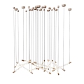 Modern Multi-Head Meteor Chandelier 3d model