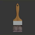 High Quality Paint Brush With Wooden Handle And Purple Bristles