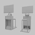 Modern Game Machine Stand-up Game Machine 3d model