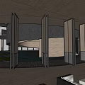 Modern Cultural Center With Green Roof Courtyard And Glass Facade Design