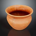Traditional Handcrafted Terracotta Pot with Textured Surface and Rustic Artisanal Design