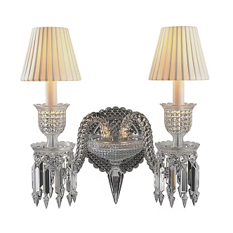 American style wall lamp glass wall lamp 3d model