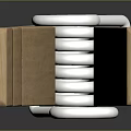 Practical Wooden Clothespin as Daily Household Item with Metal Spring and Smooth Surface