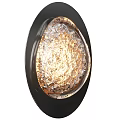Modern Textured Glass Wall Lamps With Brass Frame And Warm Glow