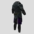 Medieval Black Weapon Armor With Decorative Details And Protective Design