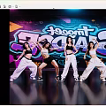 Women Performing Energetic Street Dance With Colorful Graffiti Background And Neon Lights