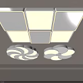 Modern Home Ceiling Light Designs With Circular And Square Shapes For Interior Decoration 3d model
