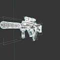 Modern 3D Weapon Model With Scope Barrel Grip And Detailed Design 3d model