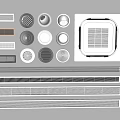 Modern Air Conditioner Vents With Various Grille Styles And Assorted Shapes For Home Interior