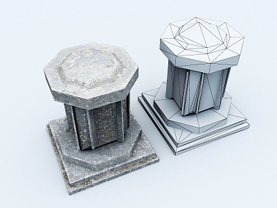 pillar stone pillar foundation model